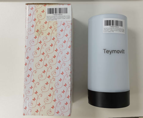 Teymovlt Lampada da tavolo piccola per scrivania, colore: bianco, peso: 51 g, dimensione mini, lunghezza 3,6 pollici, larghezza 3,6 pollici, altezza 7,4 pollici, numero modello: TY06