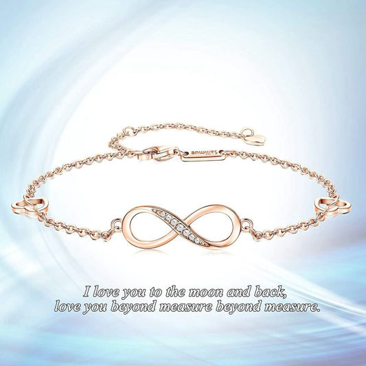 Silver Infinity CZ Bracelet