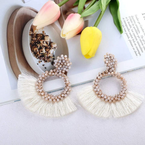 2 Pcs Beaded Earring