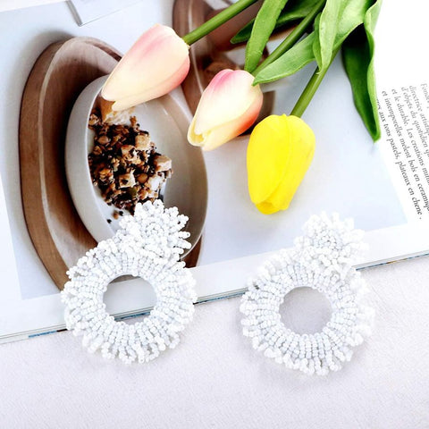 2 Pcs Beaded Earring