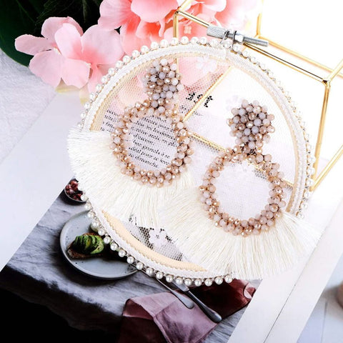 2 Pcs Beaded Earring