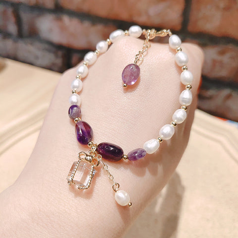 Peach Blossom Pearl Bracelet