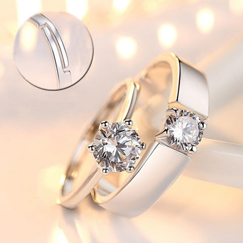 Couples CZ Stone Rings