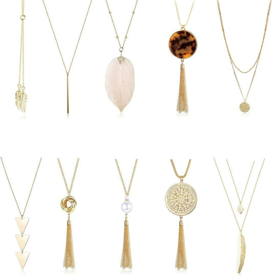 10Pcs Long Necklace