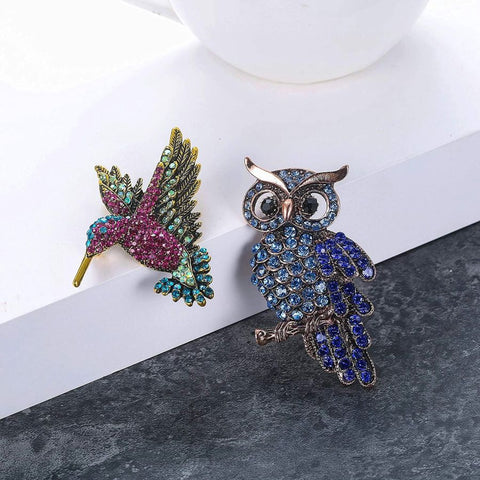 8 Pcs Animal Brooches Set