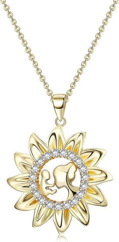 Sunflower Mom Necklace