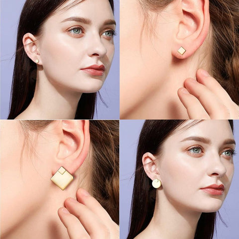 3 Pcs Jacket Stud Earrings