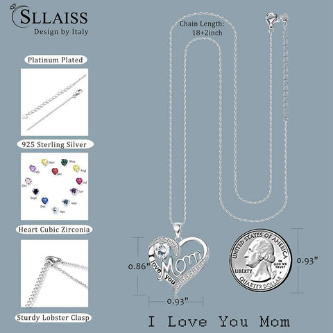 Mom Heart Necklace