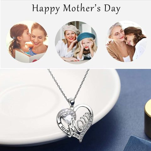 Mom Heart Necklace