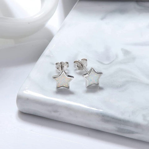 Star Opal Stud Earring