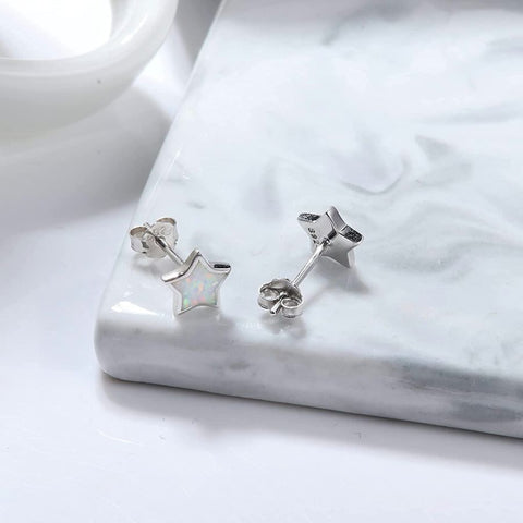 Star Opal Stud Earring