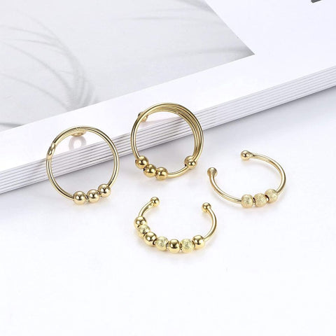 4Pcs Anxiety Rings