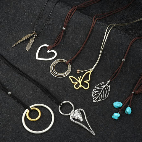 9 Pcs Long Necklaces