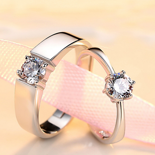 Couples CZ Stone Rings