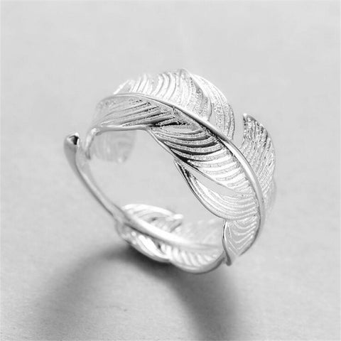 Silver Leaves Ring