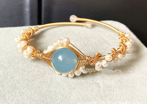 14K Gold Sapphire Bracelet