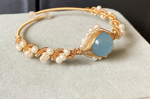 14K Gold Sapphire Bracelet