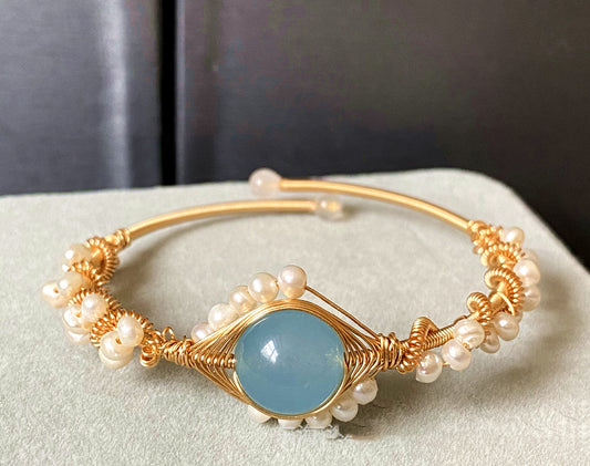 14K Gold Sapphire Bracelet