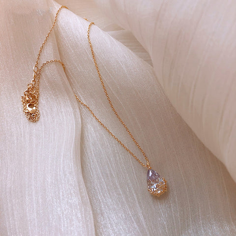 Crystal Water Drop Necklace