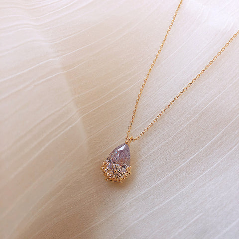 Crystal Water Drop Necklace