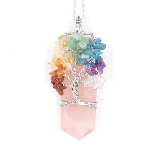 Crystal Tree Winding Necklace