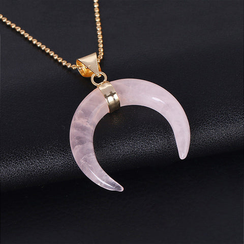 Semi-precious Moon Necklace