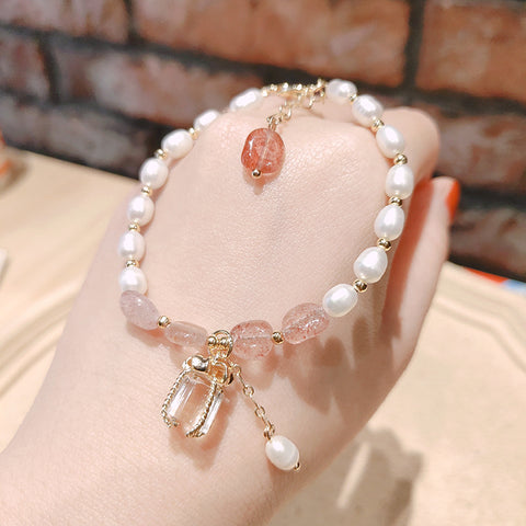 Peach Blossom Pearl Bracelet