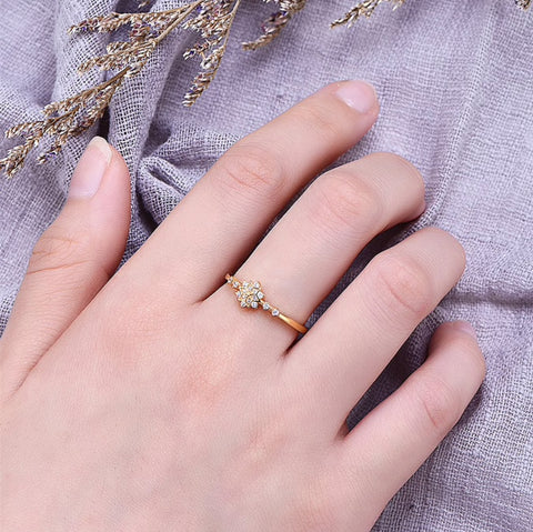 Sterling Silver Snowflake Ring