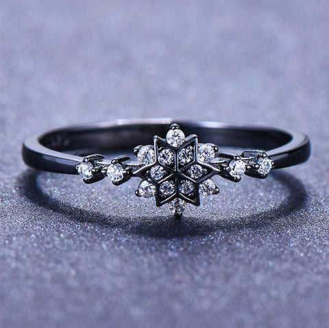 Sterling Silver Snowflake Ring