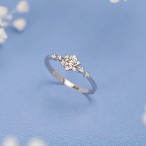 Sterling Silver Snowflake Ring