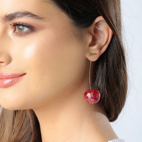 Celia Pink Cherry Earrings