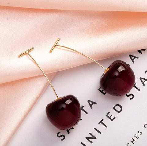 Celia Rouge Cherry Earrings