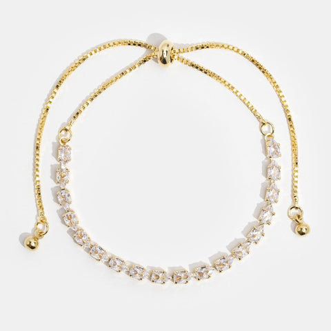 Celine Gold Crystal Bracelet