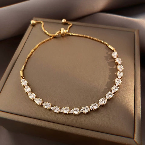 Celine Gold Crystal Bracelet