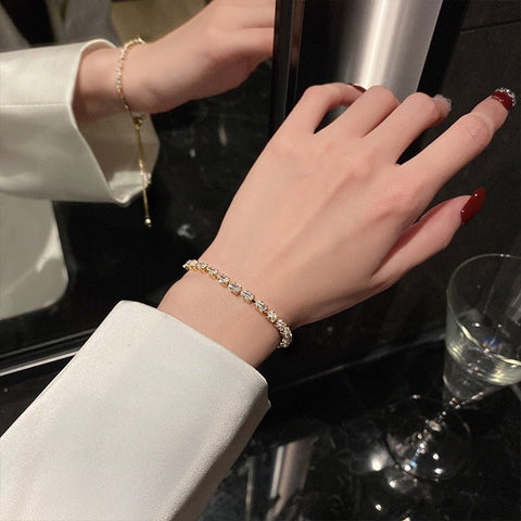 Celine Gold Crystal Bracelet