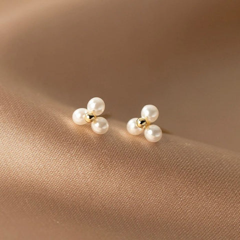 Classic Pearl Stud Earrings