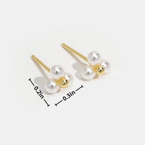 Classic Pearl Stud Earrings