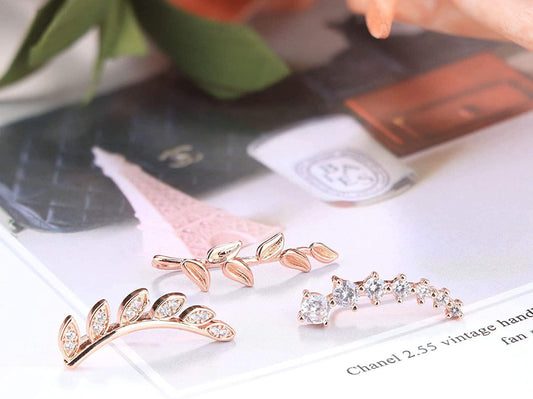 6Pcs  Climber Hoop Earring