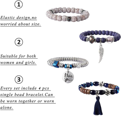 4 Sets Bohemian  Bracelets