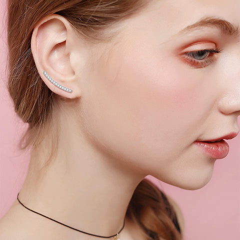 7Pcs Hoop Climber Earrings