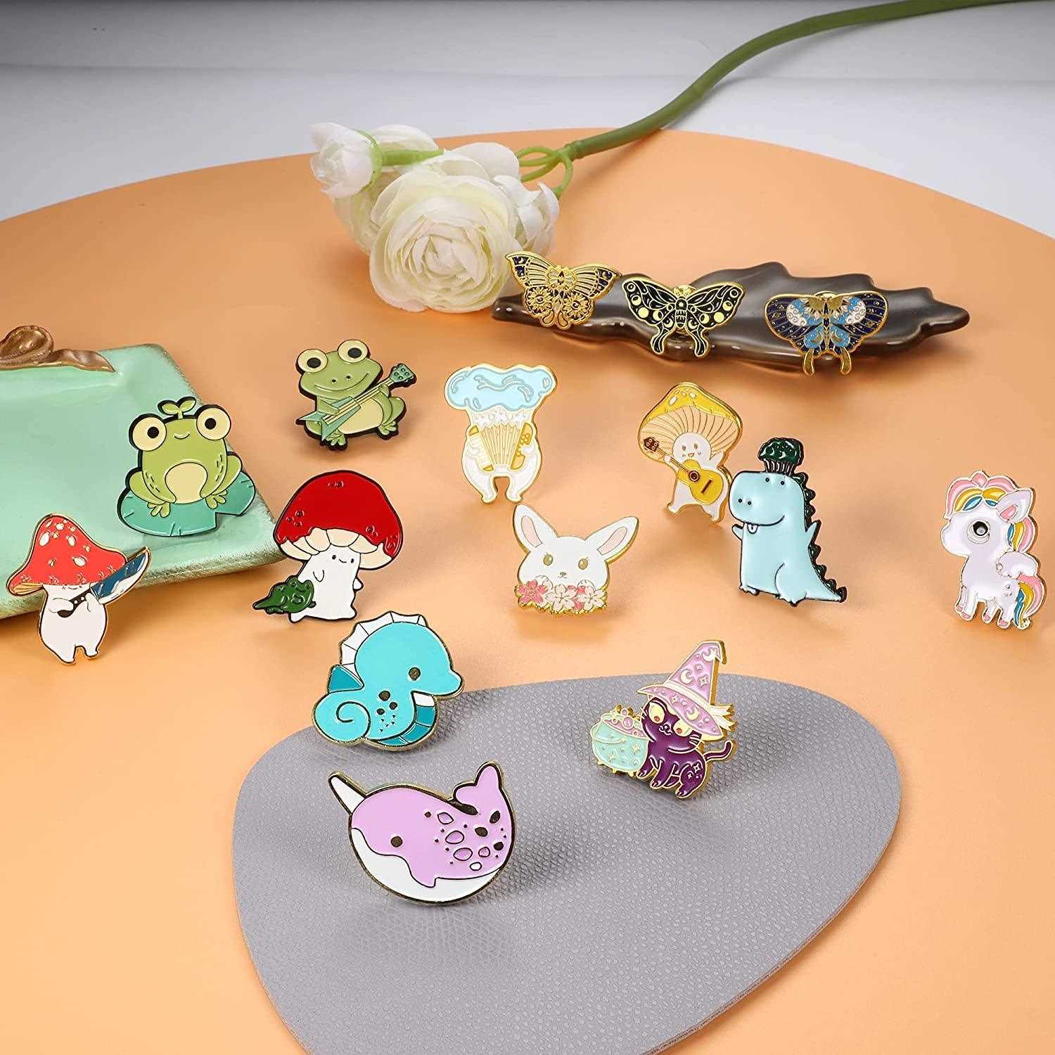 16Pcs Cute  Enamel Pins