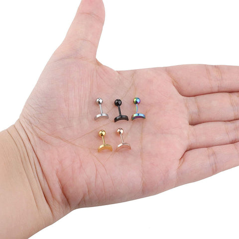 5Pcs Barbell Piercing  Earrings