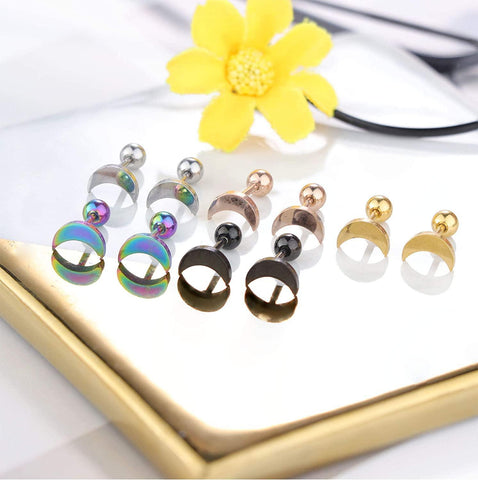 5Pcs Barbell Piercing  Earrings