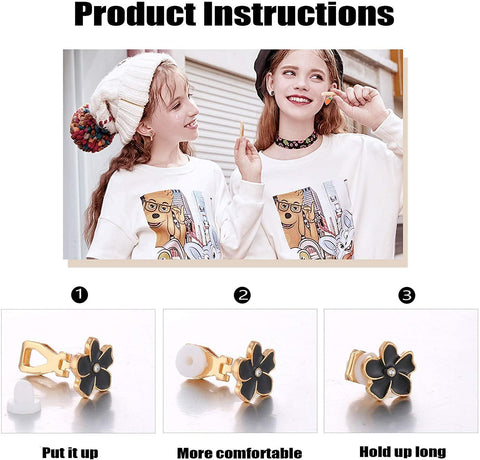 20Pcs Painless Clip On Earrings