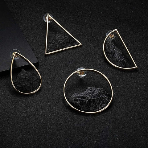 4Pcs Geometric Dangle Earrings