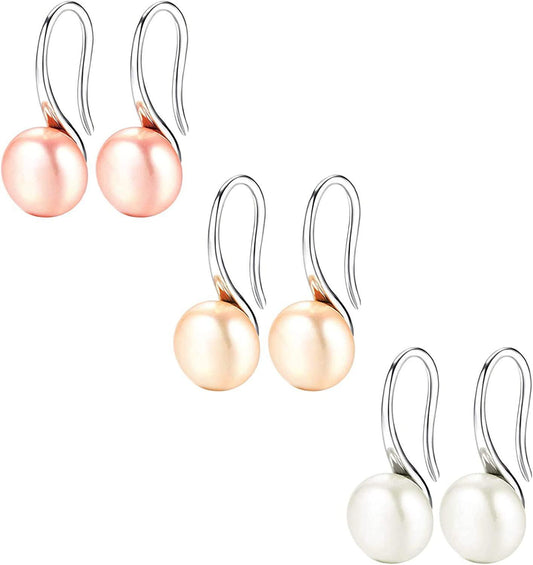 3Pcs Pearl Earrings