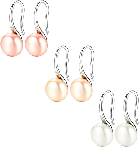 3Pcs Pearl Earrings