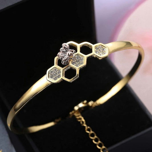 18K Gold Honeycomb