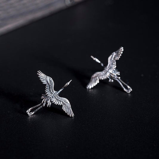 Flying Crane Earrings