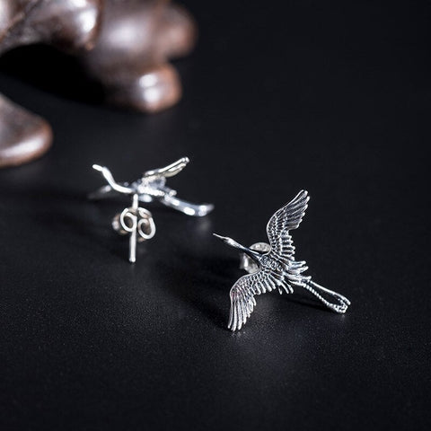 Flying Crane Earrings